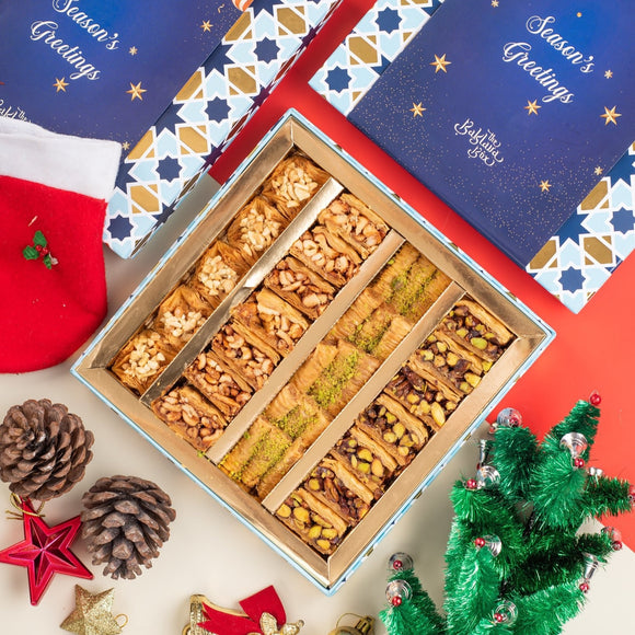 Assorted  Baklava Christmas Box - 500gm -The Baklava Box