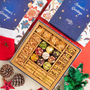 Regalia Christmas Assorted Baklava & Fusion Sweets   - 580gm -The Baklava Box