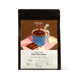 Extra Dark Hot Chocolate - 200g - Entisi Chocolates