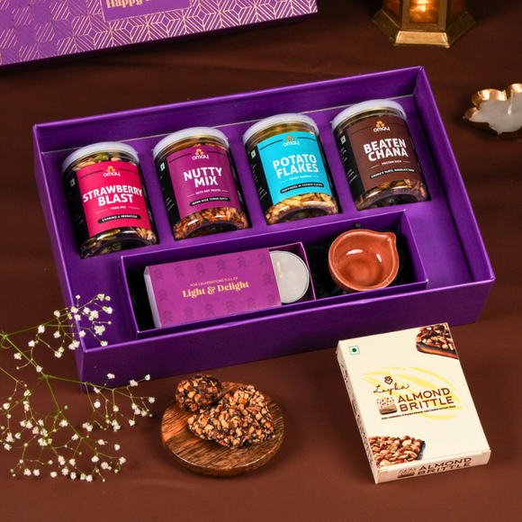 Joyful Diwali Treats Gift Box - Omay Foods