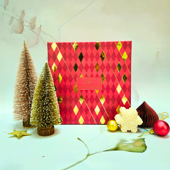 Christmas Gift Box - 9 inch x 9 inch - The Gourmet Box