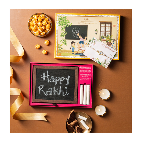 Rakshabandhan Chocolate Slate & Chalk Box - Entisi Chocolates