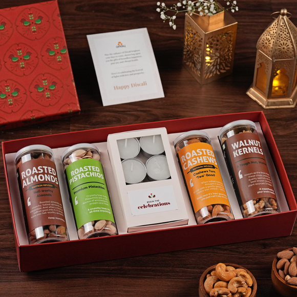 The Dry Fruits Diwali Gift Box - Omay Foods