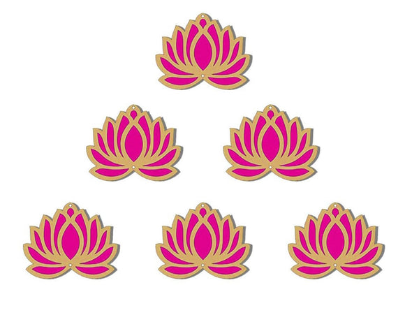 Lotus Rangoli - Set of 4