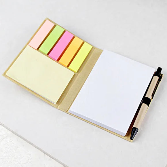Eco Sticky Notepad with Pen